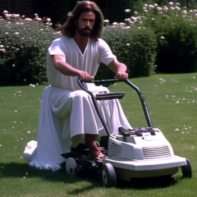 Lawnmower Jesus
